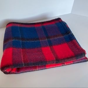 Plaid throw blanket
